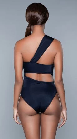 Be Wicked Kennedy One Piece Swimsuit -Swimwear Promotion Store BW 1973 black back 2020JUN23576