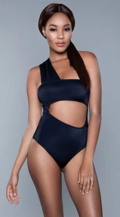 Be Wicked Kennedy One Piece Swimsuit -Swimwear Promotion Store BW 1973 black front 2020JUN23576