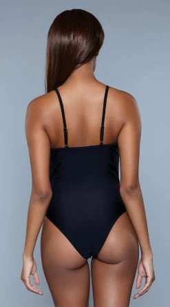 Be Wicked Delaney One Piece Swimsuit -Swimwear Promotion Store BW 1983 black back 2020JUN23576