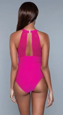 Be Wicked Briella One Piece Swimsuit -Swimwear Promotion Store BW 1984 fuchsia back 2020JUN23576
