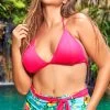 Plus Size Caribbean Excursion High Waisted Bikini -Swimwear Promotion Store ES 6497X Caribbean Front 2022APR47823
