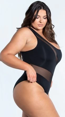 Plus Size Seychelles One Piece Swimsuit -Swimwear Promotion Store ES 6599X BLK 4 YANDY PS02172022