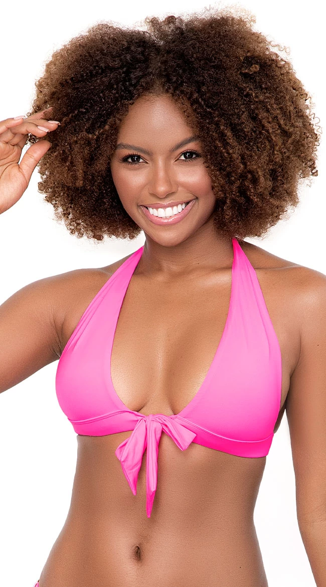 Basic Tie Front Bikini Top 5 Basic Tie Front Bikini Top - Image 3