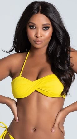 Yandy Twisted Bandeau Bikini Top -Swimwear Promotion Store EY 3528T top yellow PS11062019 3 2 Edit Edit