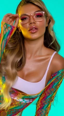 Yandy Morganite Glow Peek-A-Boo Bikini Top -Swimwear Promotion Store EY 4031T TOP PRIDE PS05292020 2