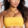 Yandy Ocean Obsessed Bikini Top -Swimwear Promotion Store EY 4111T TOP YELLOW PS01282020 3