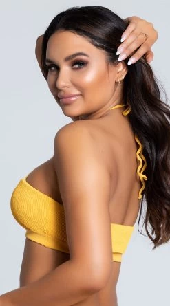 Yandy Ocean Obsessed Bikini Top -Swimwear Promotion Store EY 4111T TOP YELLOW PS01282020 7