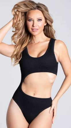 Yandy Cod In The Act Monokini Swimsuit -Swimwear Promotion Store EY 4146 BLACK PS01172020 1