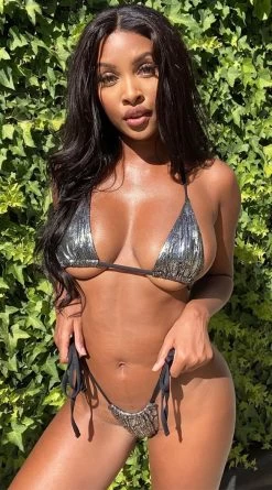 Yandy Snaky Suspicion Triangle Bikini Top -Swimwear Promotion Store EY 4151T X103579 ItsPhoenixSkye