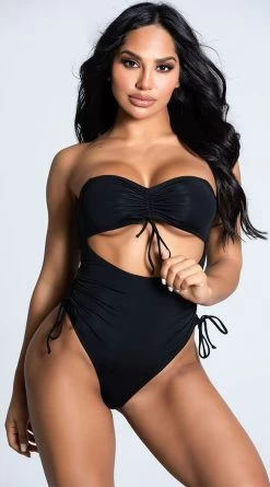 Yandy Cut Out For Cruising One Piece Swimsuit 16 Yandy Cut Out For Cruising One Piece Swimsuit -Swimwear Promotion Store EY 4205 BLACK 12 PS12172020