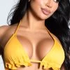Yandy Riptide Ruffle Triangle Bikini Top -Swimwear Promotion Store EY 4206T TOP YELLOW 3 PS12172020