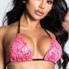Yandy Snake It Til You Make It Bikini Top -Swimwear Promotion Store EY 4210T TOP PINK 3 PS12172020