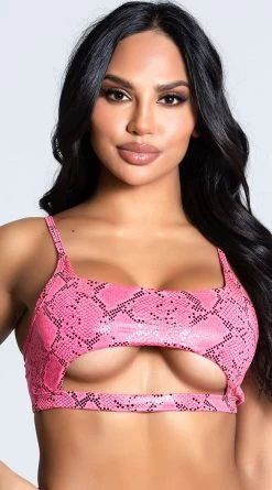 Yandy Craving Cobra Bikini Top -Swimwear Promotion Store EY 4214T TOP PINK 1 PS12172020