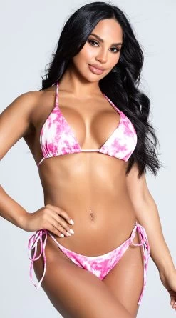 Yandy Tempting Tie Dye Bikini Bottom -Swimwear Promotion Store EY 4222T 4222B PINK 3 PS12172020