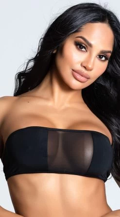 Yandy Beach You To It Bandeau Top -Swimwear Promotion Store EY 4224T TOP BLACK 12 PS12172020