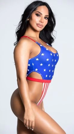 Yandy Party In The USA One Piece Swimsuit -Swimwear Promotion Store EY 4228 AMERICA 4 PS12172020