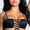 Yandy Seas The Day Bandeau Bikini Top -Swimwear Promotion Store EY 4236T TOP BLACK 2 PS12172020