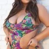 Yandy Plus Size Tropical Oasis One Piece Swimsuit -Swimwear Promotion Store EY 4301X LEO 5 EDS YANDY 2022SWIM