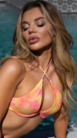 Yandy Dreamy Sunset Underwire Bikini Top -Swimwear Promotion Store EY 4311T TOP TIEDYE 2 EDS YANDY 2022SWIM copy