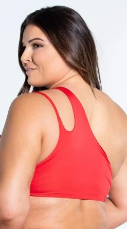 Yandy Plus Size Double Strapped Bikini Top -Swimwear Promotion Store EY 4322TX TOPX RED 9 YANDY PS02172022 copy