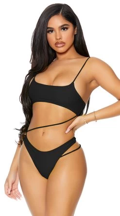 Forplay Bonaire One Piece Swimsuit -Swimwear Promotion Store FP 441411 black alt4 lg 2021APR29176