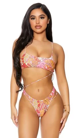 Forplay Bonaire One Piece Swimsuit -Swimwear Promotion Store FP 441411 raspberry alt3 lg 2021APR29176