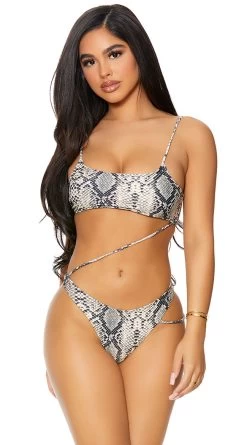 Forplay Bonaire One Piece Swimsuit -Swimwear Promotion Store FP 441411 reptile alt3 lg 2021APR29176