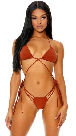 Forplay Aruba Bikini Swimsuit -Swimwear Promotion Store FP 441412 rust alt3 lg 2021APR29176