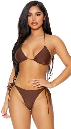 Forplay Dominica Bikini Swimsuit -Swimwear Promotion Store FP 441417 chocolate alt3 lg 2021APR29176