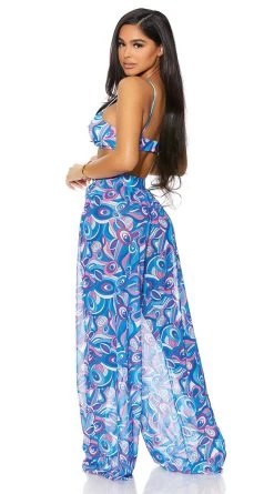 Forplay Got It Covered Palazzo Pants 15 Forplay Got It Covered Palazzo Pants -Swimwear Promotion Store FP 441429 blueberry alt2 lg 2021APR29176