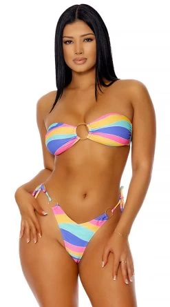 Forplay Antigua Rainbow Thong Bikini -Swimwear Promotion Store FP 442308 PIT 1 2022MARCH47755