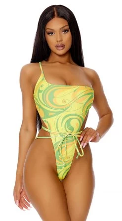 Forplay Turks And Caicos Pineapple One Piece Swimsuit -Swimwear Promotion Store FP 442309 PIN 5 2022MARCH47755