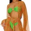 Forplay Cover Me Vintage Mesh Kimono -Swimwear Promotion Store FP 442313 CHE 3 2022MARCH47755