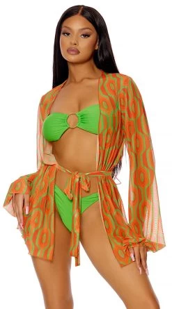 Forplay Cover Me Vintage Mesh Kimono