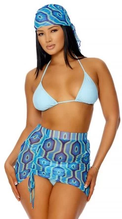 Forplay Covered Up Ruched Aquatic Pool Skirt