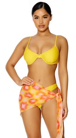 Forplay Take Cover Colorful Mesh Pool Sarong