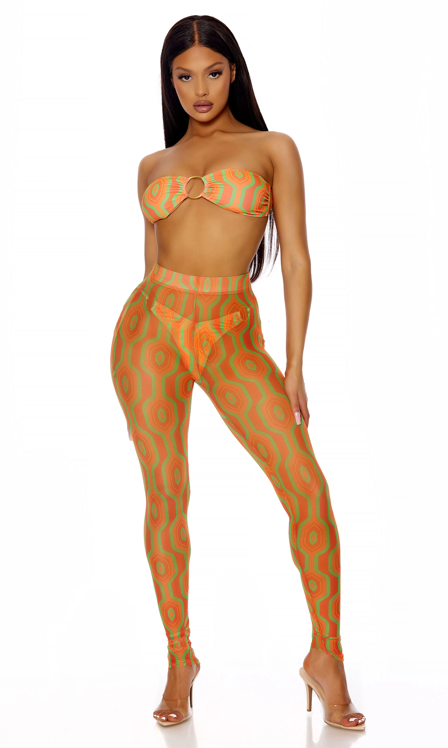 Forplay Got It Covered Vintage Pool Leggings 3 Forplay Got It Covered Vintage Pool Leggings