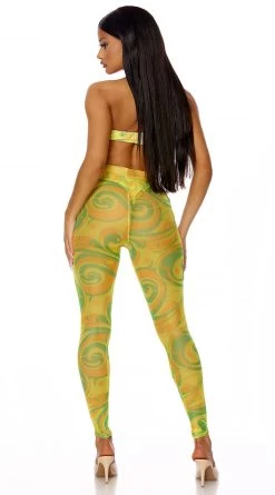 Forplay Got It Covered Pineapple Pool Leggings -Swimwear Promotion Store FP 442323 PIN 2 2022MARCH47755