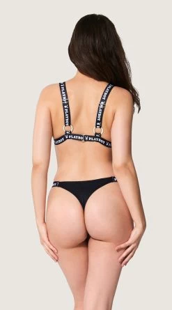 Playboy Graphic And Classic Bikini -Swimwear Promotion Store PB EY4349 BLACK B 2022JUNE48744